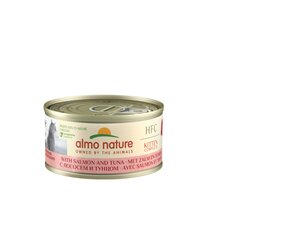 Almo Nature HFC Complete jauniems kačiukams su lašiša ir tunu, 24x70g kaina ir informacija | Konservai katėms | pigu.lt