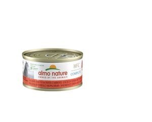 Полноценный корм для кошек Almo Nature HFC Complete, лосось и тунец с морковью, 24x70 г цена и информация | Консервы для кошек | pigu.lt