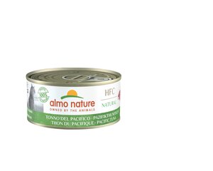 Дополнительный корм для кошек Almo Nature HFC Natural, тихоокеанский тунец, 24x150 г цена и информация | Консервы для кошек | pigu.lt