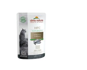 Дополнительный корм для кошек Almo Nature HFC Jelly Multipack, сардины 91%, 24x55 г цена и информация | Консервы для кошек | pigu.lt