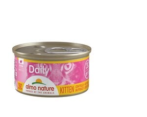 Almo Nature Daily jauniems kačiukams su vištiena, 6x85 g kaina ir informacija | Konservai katėms | pigu.lt