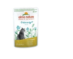 Полноценный корм для кошек Almo Nature Functional Urinary Help для поддержания здоровья мочевыводящих путей, с индейкой, 12x70г. цена и информация | Консервы для кошек | pigu.lt