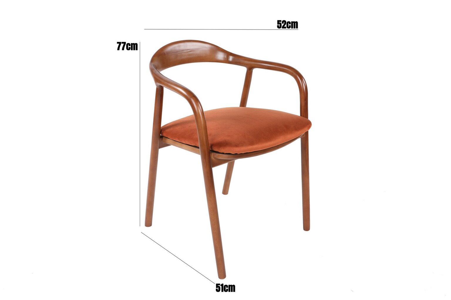 Kėdė Asir, raudonas kaina ir informacija | Virtuvės ir valgomojo kėdės | pigu.lt
