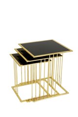 Столик для раскроя Асир, золотой/черный, 3 шт. цена и информация | Журнальные столики | pigu.lt