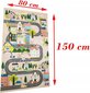 Kupdywan vaikiškas kilimas Streets roads 80x 150 cm kaina ir informacija | Kilimai | pigu.lt