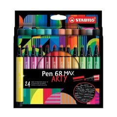 STABILO фломастеры Pen 68 Arty, 24 шт. цена и информация | Письменные принадлежности | pigu.lt