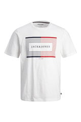 Мужская футболка Jack&Jones 12256803*03, белая, 5715604774855 цена и информация | Футболка мужская | pigu.lt