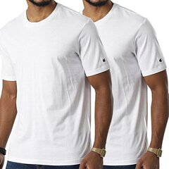 Champion marškinėliai vyrams, balti, 2 vnt kaina ir informacija | Vyriški marškinėliai | pigu.lt