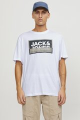 Jack & Jones мужская футболка, белый цена и информация | Мужские футболки | pigu.lt