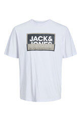 Jack & Jones мужская футболка, белый цена и информация | Мужские футболки | pigu.lt