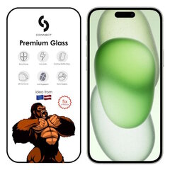 Connect Corning Gorilla Ultra Strong 3D stiklą, skirtą Apple iPhone 15 Plus kaina ir informacija | Apsauginės plėvelės telefonams | pigu.lt