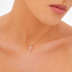 Золотой подвеска с алмазами "Сердечко" цена и информация | Украшения на шею | pigu.lt