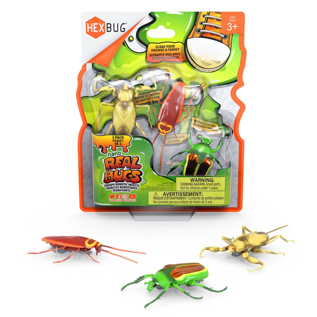 Interaktyvūs nano gyviai Hexbug, 3 vnt. kaina ir informacija | Žaislai berniukams | pigu.lt