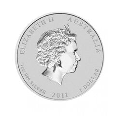 Moneta Lunar II Triušio metai, Australija 2011, sidabrinė цена и информация | Нумизматика | pigu.lt