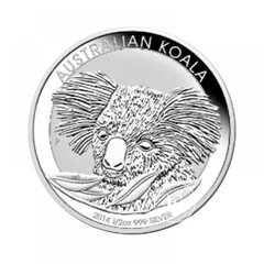 1/2 oz (15.55 g) sidabrinė moneta Lunar II, Koala, Australija 2014 цена и информация | Инвестиционное золото, серебро | pigu.lt