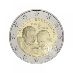 Moneta 2 Eur 30-osios teisėjų Giovanni Falcone ir Paolo Borsellino mirties metinės, Italija 2022 kaina ir informacija | Numizmatika | pigu.lt