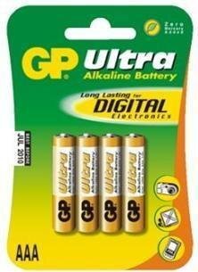 Baterijos GP Ultra Alkaline, AAA (LR03), 4vnt. цена и информация | Elementai | pigu.lt