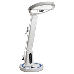 Desktop lamp LED DL-01 wireless white цена и информация | Настольные светильники | pigu.lt