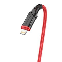 Borofone Cable BX67 - USB to Lightning - 2,4A 1 metre red цена и информация | Кабели для телефонов | pigu.lt