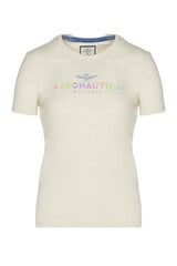 Marškinėliai moterims Aeronautica Militare 46734-4, smėlio spalvos kaina ir informacija | Marškinėliai moterims | pigu.lt