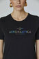 Marškinėliai moterims Aeronautica Militare 46738-5, juodi kaina ir informacija | Marškinėliai moterims | pigu.lt