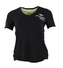 Marškinėliai moterims Aeronautica Militare 51740-5, juodi kaina ir informacija | Marškinėliai moterims | pigu.lt