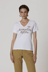 Marškinėliai moterims Aeronautica Militare 51761-5, balti kaina ir informacija | Marškinėliai moterims | pigu.lt