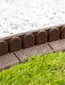Sodo bordiūrai palisada akmens imitacija guma smeigės rudi 1.2 m цена и информация | Tvoros ir jų priedai | pigu.lt