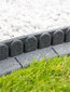 Sodo bordiūrai palisada akmens imitacija guma smeigės pilka 1.2 m kaina ir informacija | Tvoros ir jų priedai | pigu.lt