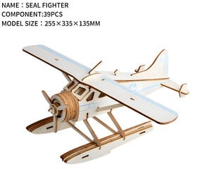 Набор 4в1 3D моделирования деревянных вертолетов и самолетов LIVMAN H-53 цена и информация | Развивающие игрушки | pigu.lt