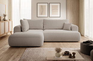 Kairinė kampinė sofa Selsey Ovo L, smėlio цена и информация | Угловые диваны | pigu.lt