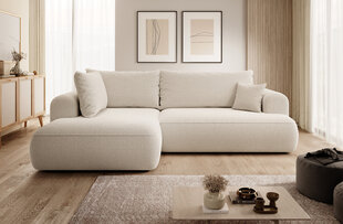 Kairinė kampinė sofa Selsey Ovo L, smėlio цена и информация | Угловые диваны | pigu.lt