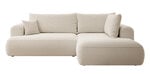 Dešininė kampinė sofa Selsey Ovo L, smėlio