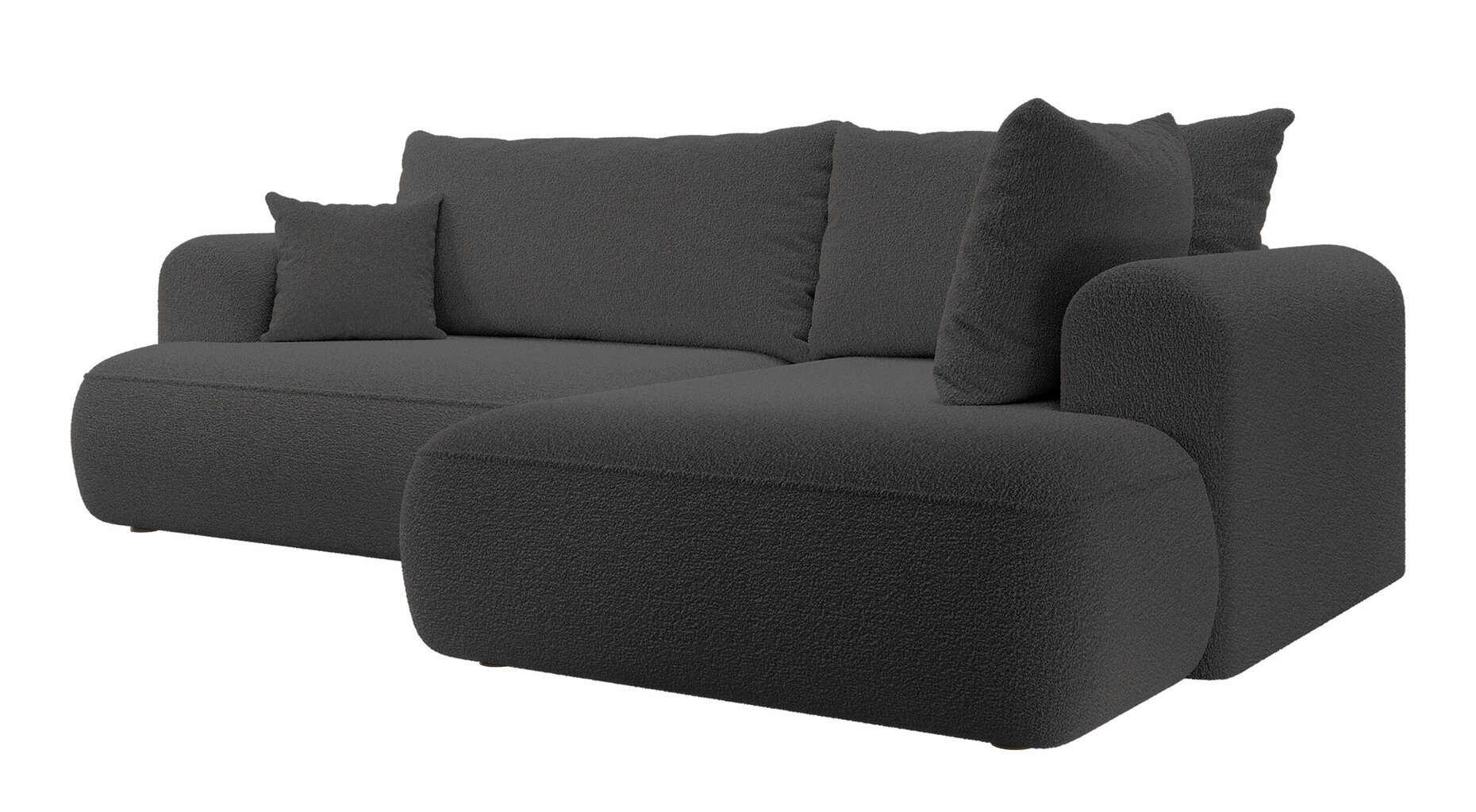 Dešininė kampinė sofa Selsey Ovo L, pilka kaina ir informacija | Minkšti kampai | pigu.lt