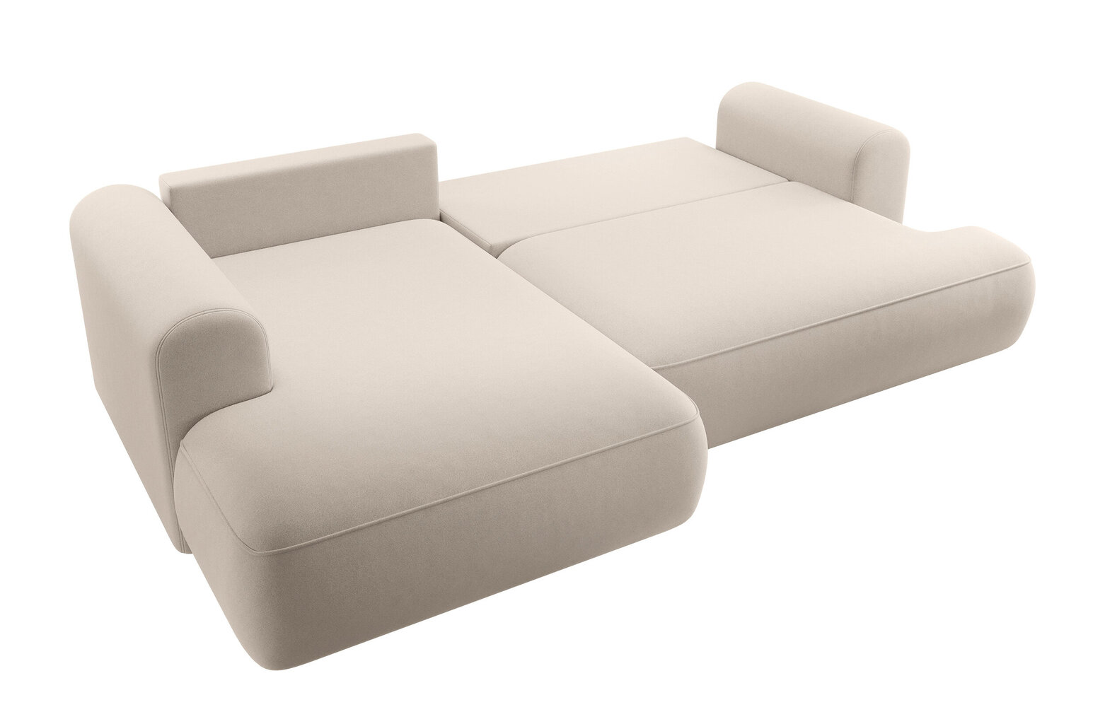 Kairinė kampinė sofa Selsey Ovo L, smėlio цена и информация | Minkšti kampai | pigu.lt