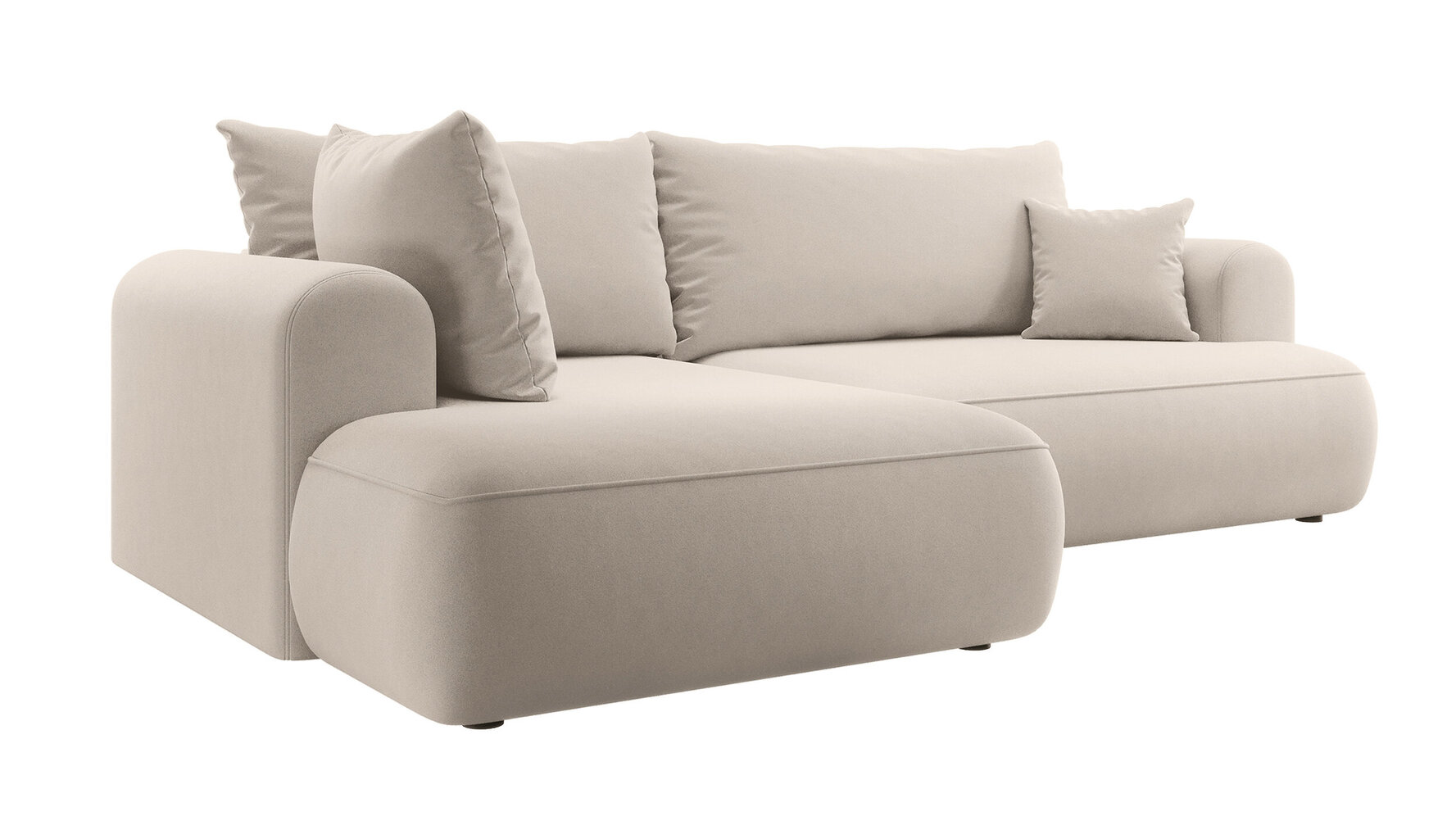 Kairinė kampinė sofa Selsey Ovo L, smėlio цена и информация | Minkšti kampai | pigu.lt