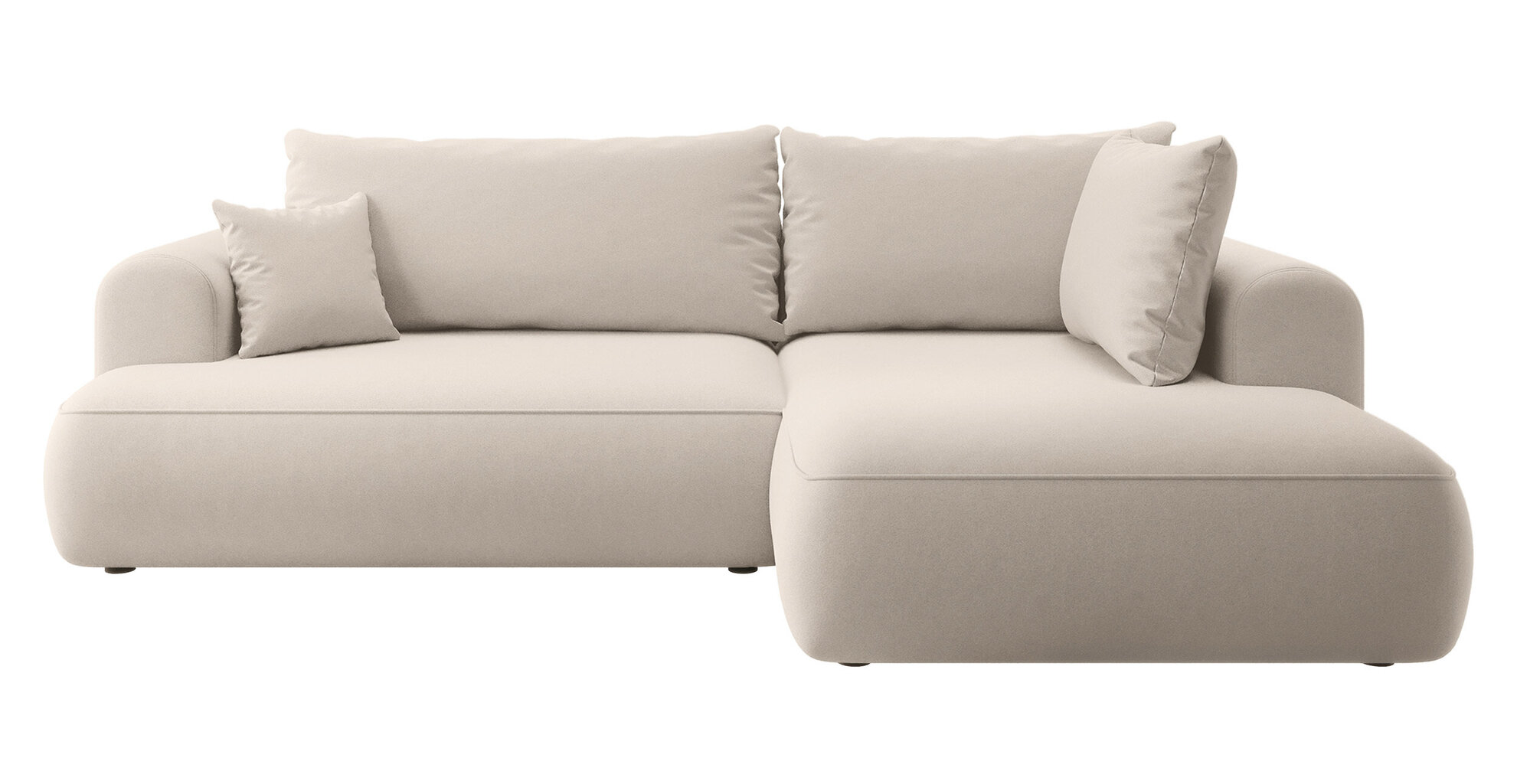 Dešininė kampinė sofa Selsey Ovo L, smėlio цена и информация | Minkšti kampai | pigu.lt