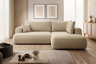 Dešininė kampinė sofa Selsey Ovo L, ruda цена и информация | Угловые диваны | pigu.lt