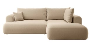 Dešininė kampinė sofa Selsey Ovo L, ruda цена и информация | Угловые диваны | pigu.lt