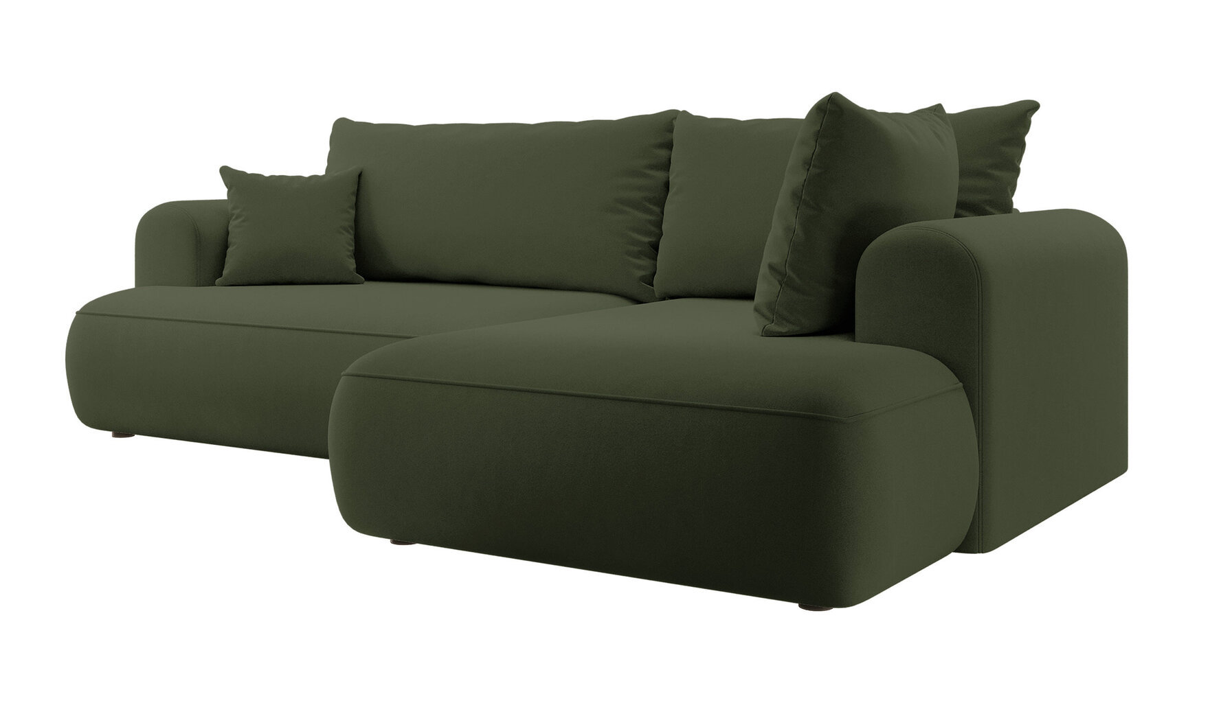 Dešininė kampinė sofa Selsey Ovo L, žalia kaina ir informacija | Minkšti kampai | pigu.lt