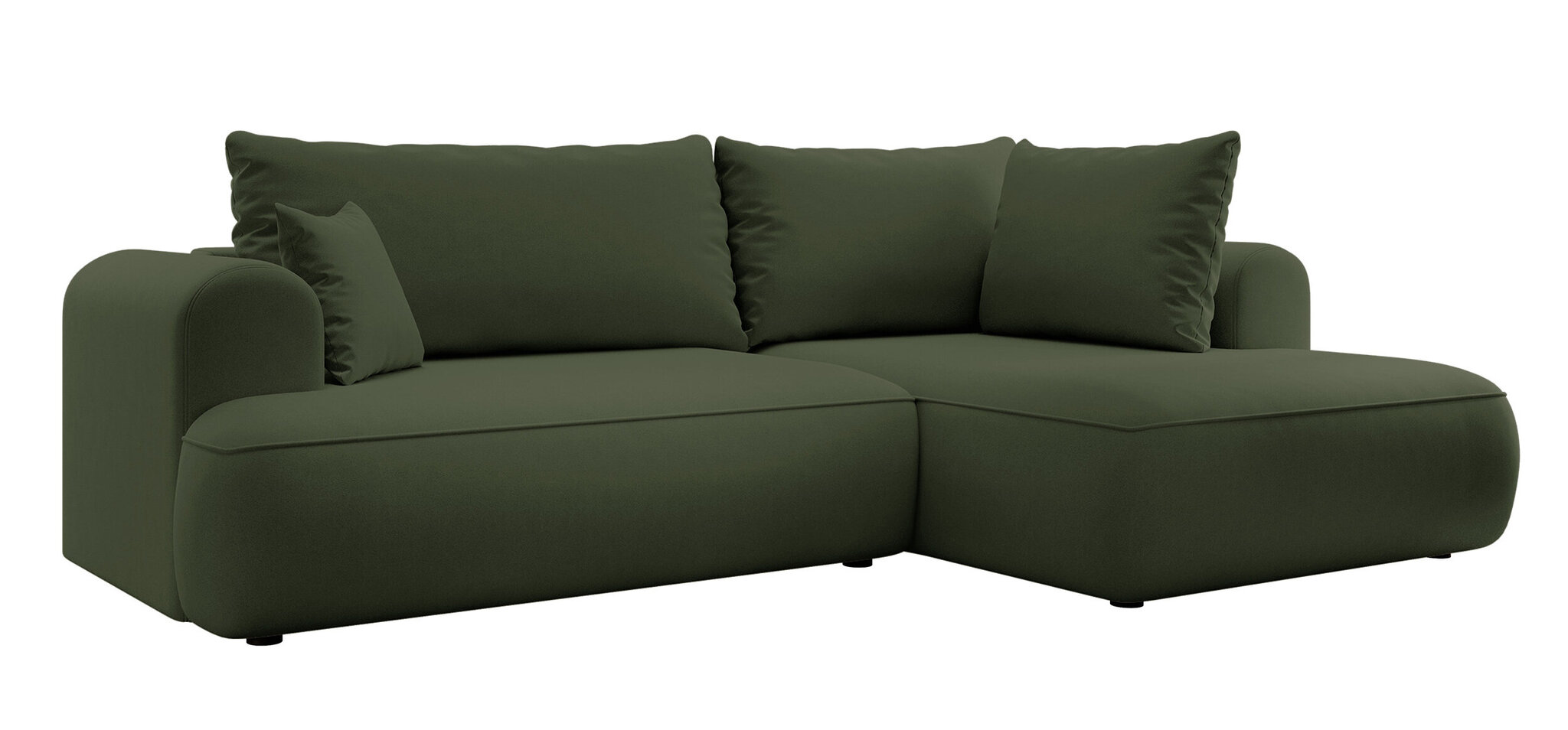 Dešininė kampinė sofa Selsey Ovo L, žalia цена и информация | Minkšti kampai | pigu.lt