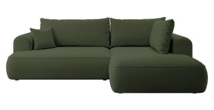 Dešininė kampinė sofa Selsey Ovo L, žalia kaina ir informacija | Minkšti kampai | pigu.lt