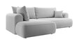 Kairinė kampinė sofa Selsey Ovo L, pilka цена и информация | Minkšti kampai | pigu.lt