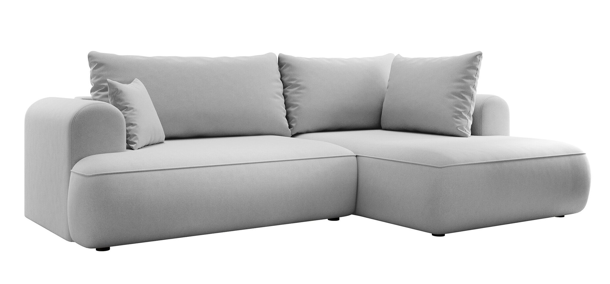 Dešininė kampinė sofa Selsey Ovo L, pilka цена и информация | Minkšti kampai | pigu.lt