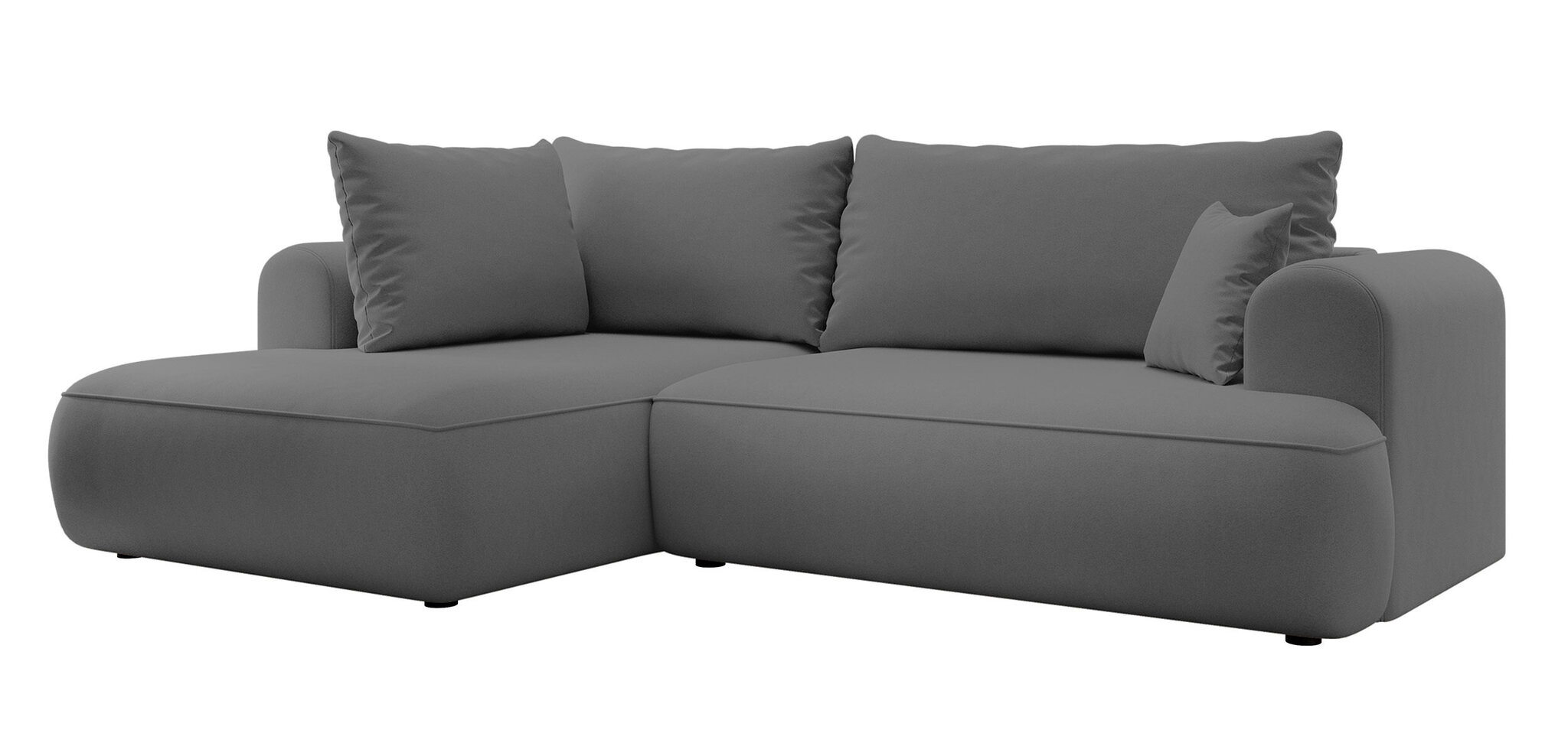 Kairinė kampinė sofa Selsey Ovo L, pilka цена и информация | Minkšti kampai | pigu.lt