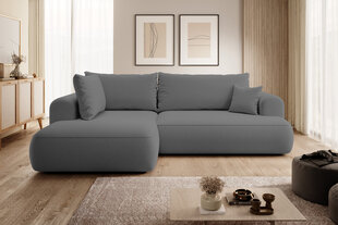 Kairinė kampinė sofa Selsey Ovo L, pilka цена и информация | Угловые диваны | pigu.lt