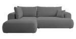 Kairinė kampinė sofa Selsey Ovo L, pilka