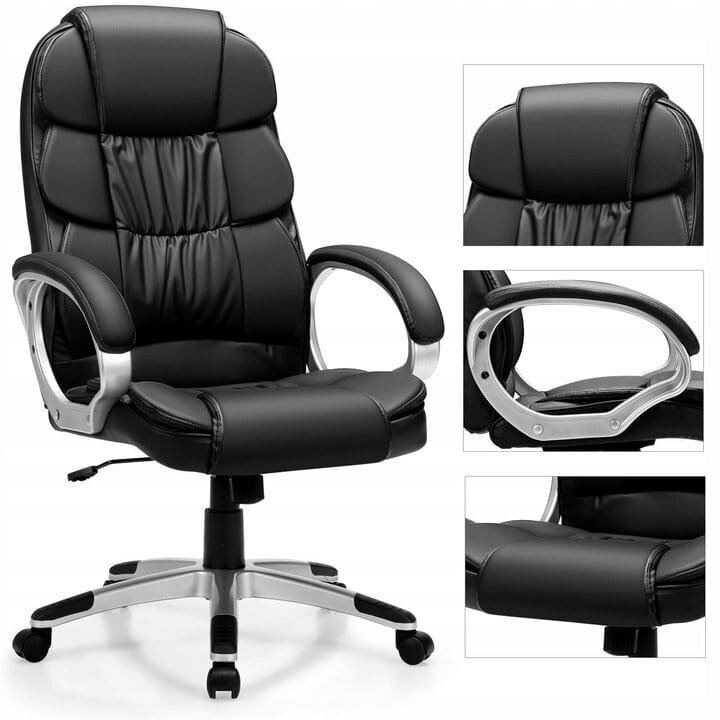 Biuro kėdė Giosedio, juoda kaina ir informacija | Biuro kėdės | pigu.lt