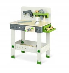 Vaikiškas medinis meistro stalas su priedais kaina ir informacija | Žaislai berniukams | pigu.lt