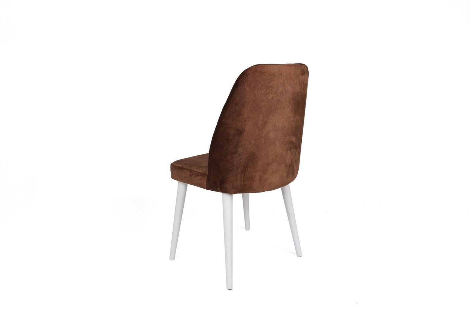 4-ių dalių kėdžių komplektas Asir, rudas/baltas kaina ir informacija | Virtuvės ir valgomojo kėdės | pigu.lt